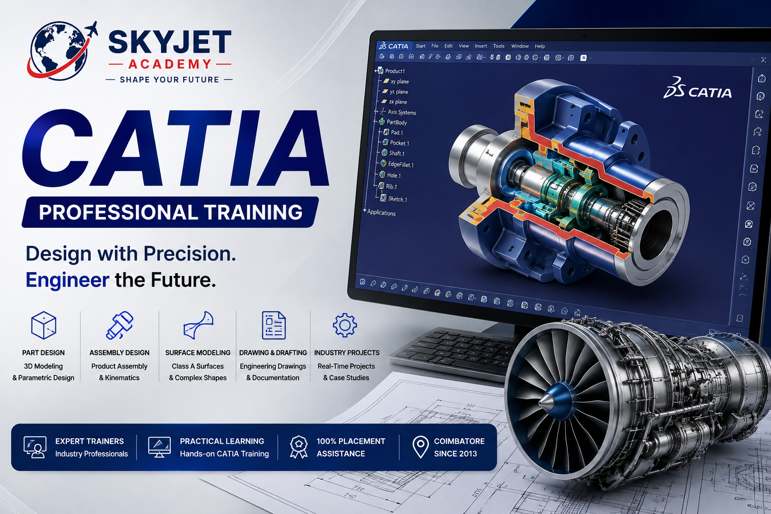 CATIA Training Course at Skyjet Academy