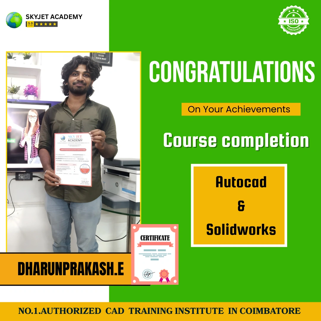 Dharun Prakash E — SolidWorks student