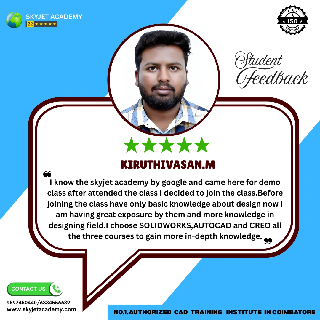 Keerthivasan M — SolidWorks training review