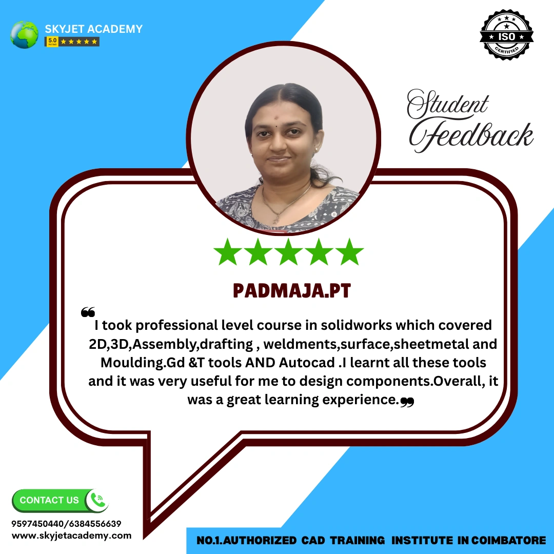Padmaja PT — CAD student review