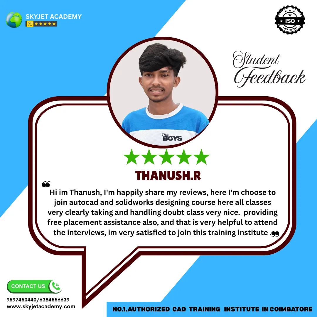 Prakashraj S — CAD training testimonial